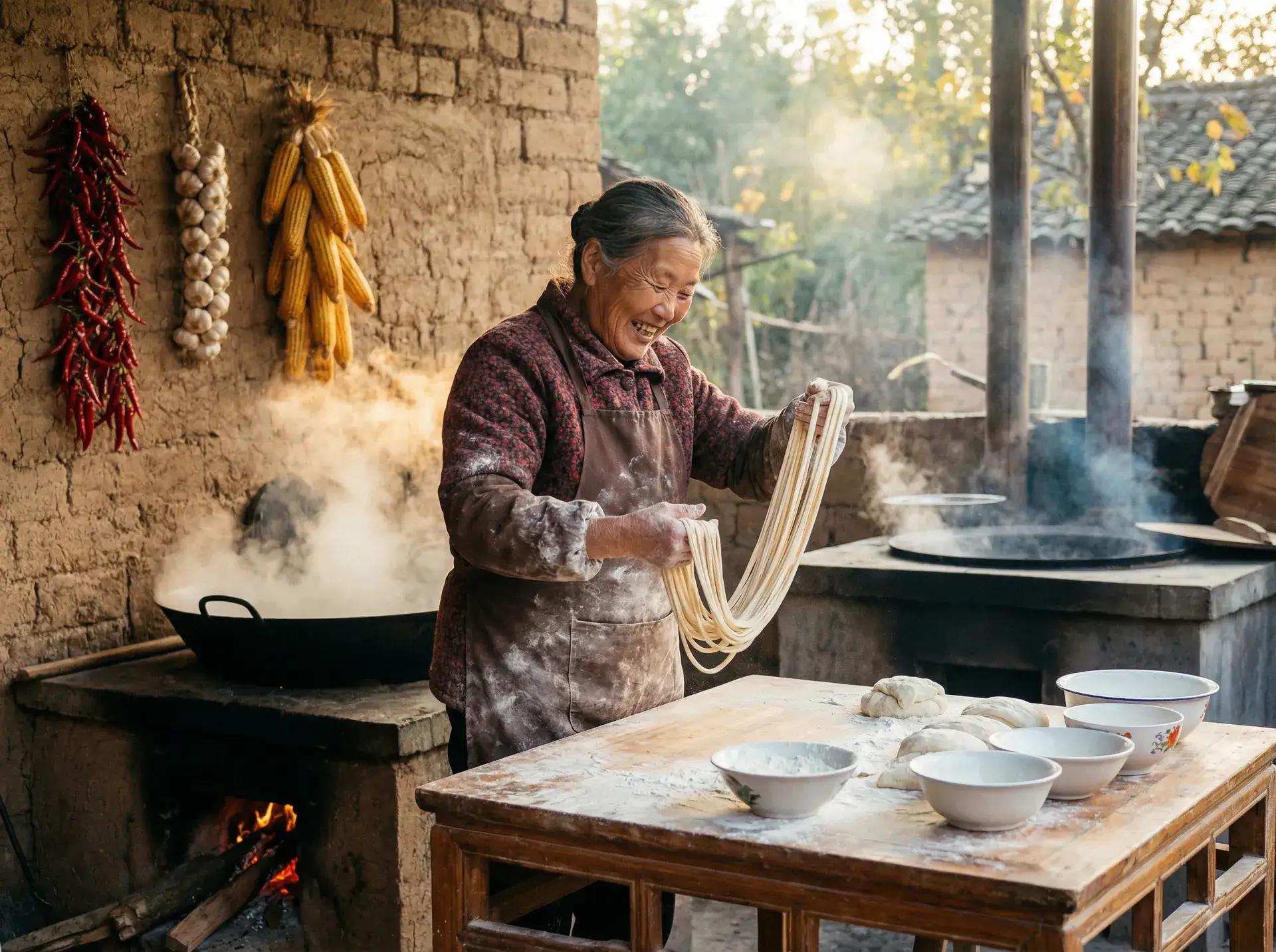 农家大嫂手擀面 - 龙之谷职业选择 乡村美食